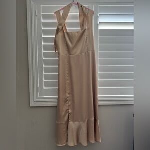 Show Me Your Mumu - Claire Midi Dress - Champagne - Size XXL